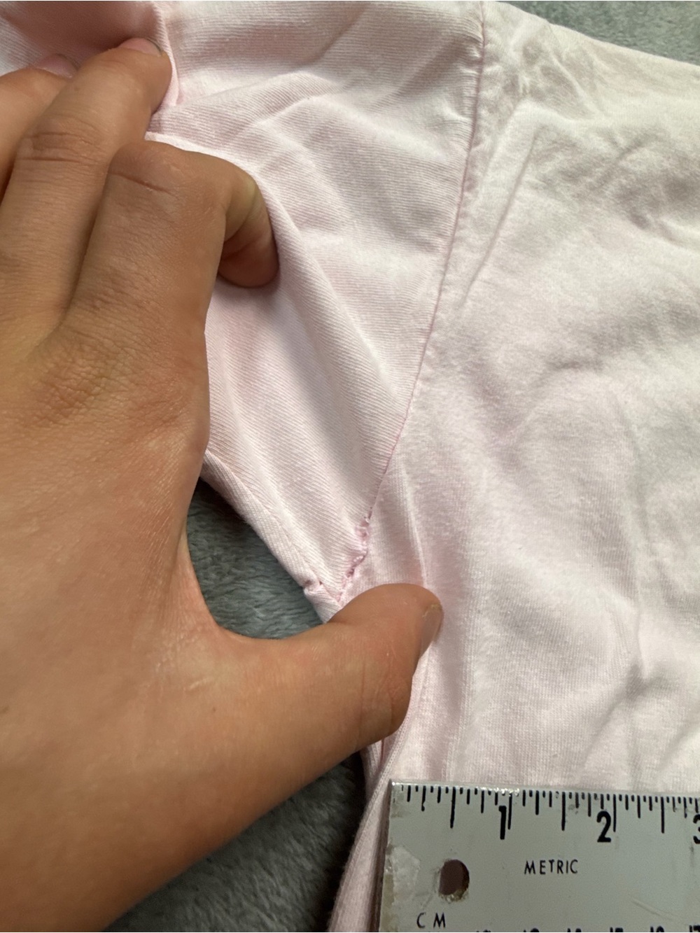 Gucci Light Pink Embroidered Logo Ringer Tee - Picture 8 of 13